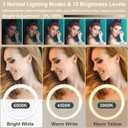 13" Selfie Ring Light with 76" Tripod Stand & 3 Phone Holder, LED Camera Ringlight with 48 RGB Colors Modes & Musical Rhythm Mode and 12 Brightness Dimmable for Makeup/Photography/Videos/Vlog/TikTok