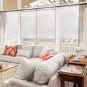 CHICOLOGY Bamboo Roman Shade, Cordless Light Filtering Woven Wood Window Treatment for Living Room, Dining Room, Kitchen & Office, Natural Bamboo Blinds for Boho Coastal Decor, Snow, 27" W x 64" H