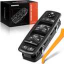 A-Premium Power Master Window Switch Compatible with Jeep Grand Cherokee 2014 2015 2016 2017 2018, with Power Folding Mirrors, with Dual Auto, Front Left Driver Side, Replace# 68184803AC