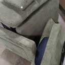 Twin Size Sofa Bed 47.2" Sleeper Sofa Loveseat Sofa with a Foldable Mattress, a Foldable Side Table, a Side Storage Pocket and Two USB Ports for Living Room, Green