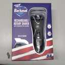 Barbasol Rotary Shaver, Rechargeable Electric Rotary Shaver with Stainless Steel Blades, Pop-Up Trimmer, Wireless Cordless Electric Razor, Close Shave, Full 8 Hour Charge Provides 45 Minute Run-Time
