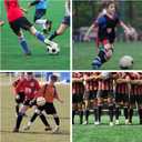 Soccer Shin Guards for Kids Youth, Shin Pads and Long Soccer Socks for 3-15 Years Old Boys Girls Toddler Children Teenagers, Soccer Equipment for Football Games (Small (3'3 - 3'8 Tall))