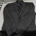 Calvin Klein Men's Slim Fit Suit Separates, Solid Black, 42 Regular