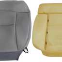 GXARTS Driver Side Bottom Replacement Cloth Seat Cover Gray and Bottom Foam Cushion Compatible with Ford F150 2004 2005 2006 2007 2008