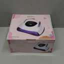 Wisdompark LED Nail Lamp 220W for Gel Nails Fast Curing Dryer with 57pcs Lamp Beads 4 Timers Professional UV Light for Home Salon Nail Art Tools White