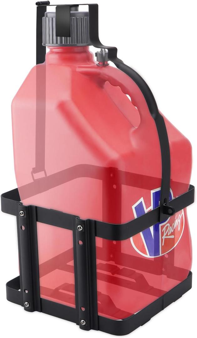 SPARKWHIZ Fuel Jug Container Holder Mount, Gas Can 5 Gallon Holder Rack, Mouting Bracket Compatible with VP Racing Can 5 Gallon (Holder only), 1 Pack