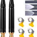 2 Pack High Pressure Hose Nozzle, Adjustable Garden Hose Spray Nozzle with 3 Spray Patterns, Metal Water Spray Gun for Car Washing, Lawn Watering, Patio Cleaning and Outdoor Use