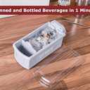 HICE Drink Chiller Rapid Beverage Cooler - Hyper Spin Instant Can & Bottle Cooler, No Batteries, Iced Frost Cooling for Soda, Beer & Water, Mini Universal Drink Cooler, Fast & Coldest Freeze (Black)