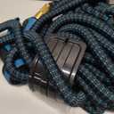 Kotto 100 ft Flexible Garden Hose, Water Hose for Outside with 10 Spray Nozzles, Brass Connector, Leak-Proof, Blue
