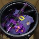 CCINEE Halloween Large Lighted Witch Cauldron Kettles with Legs, Plastic Black Candy Serving Bowl Hocus Pocus Candy Holder for Trick Or Treat Party Outdoor Indoor Porch Decoration