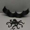 Metal Octopus Paper Holders,Funny Black Animals Paper Storage Holders Stand for Indoor Bathrooms Kitchen,Novelty Wall Mounted Toilet Rolls Storage Fit 8 Rolls,Practical and Convenient