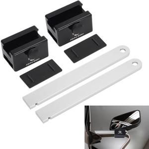 Towing Mirror Extend Kit Aluminum Mirror Blocks & Bars fit for 1980-1996 for Ford F150 F250 F350 F450 Ranger Bronco