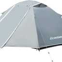 EchoSmile Lightweight Backpacking 2 Person Tent, Aluminum Pole Waterproof Camping Tent with Extendable Vestibule for Gear Storage, Easy Setup Outdoor Shelter for Hiking & Travel