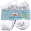 Luvable Friends Unisex Baby Newborn and Baby Socks Set (0-6 Months, White)