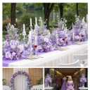 Angela flower 2pcs Purple Free Standing Flowers Ball Bouquet Artificial Rose Arrangements Balls for Wedding Centerpieces Tables Chair Aisle Runner Flowers Decorations