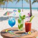 Reusable Drinking Straws for Kids - 16 Styles | Crazy Fun Silly Straws for Summer Pool Beach Party Favors & Decoration, Bulk Birthday Goodie Bag Stuffers