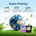 TOKYOINK 67XL Ink Cartridges Compatible for HP67 HP Ink 67 Black/Color Combo Pack for DeskJet 2855e 2827e 2800e 4255e 2755e 2700e 2852e 2700 4155e 2734e 4227e Envy 6000 6055e 6400 Printer