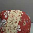 Cotton Bedspread Quilt Bedding Sets 3 Pieces Reversible Coverlet Sets Comforters Vintage Floral Patchwork Purple Red Bedspread, Queen Size