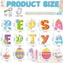 15 PCS Easter Yard Outdoor Decorations with Led Light, PP Safe Material Waterproof Outdoor Lawn Signs with Stakes for Party Supplies Garden Spring Home Decor