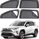 ZATOOOTO Car Window Shades for 2019-2024 Toyota RAV4 Sun Shade Exclusive Zipper Design for Easy Access Privacy Car Window Cover Sun Blocker for Heat UV Ray Protection for Midday Break Travel Camp