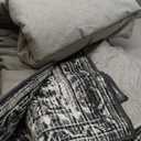 MIULEE 8x10 Vintage Washable Area Rugs Living Room Rug Low Pile Boho Farmhouse Floor Mat for Bedroom Dining Room Under Kitchen Table, Non-Slip Stain Resistant Soft Large Carpet for Home Decor, Black