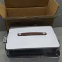 CTIME 3-Tier Medicine Organizer - Portable Medicine Cabinet with Leather Handle, Empty First Aid Kit for Home