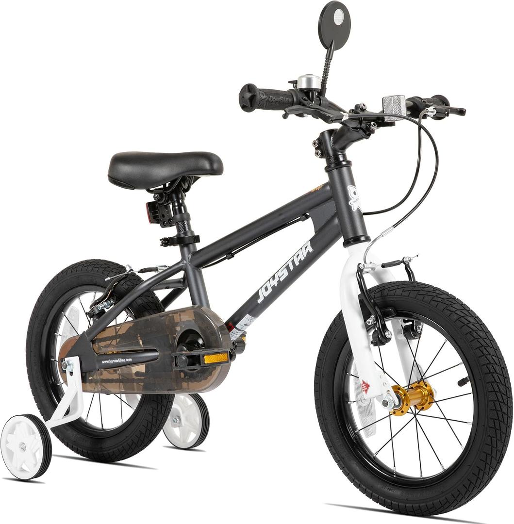 JOYSTAR Lomand Kids Bike 14" Bikes for Boys Girls Ages 3-5 Gray