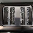 SEEDEEM 4 Slice Stainless Toaster with LCD Display, 7 Shade Settings, Wide Slots, Bagel/Defrost/Reheat Functions, Removable Crumb Tray, 1800W