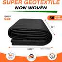 6oz 6FTx110FT Non Woven Geotextile Fabric for Drains Landscaping