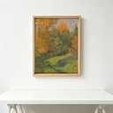 WEITAVAS Solid Wood Canvas Floater Frame for 0.6-0.9" Depth 14x18 Art, Canvas Floating Frames, Oil Painting Floater Frame (14x18,Light Brown)