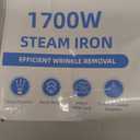 IRONDAY 1700W Steam Iron for Clothes 20s Fast Heatup, NonStick Ceramic Soleplate, 14.07oz Large Water Tank, AutoOff, Burst Steam, SelfCleaning, roning Clothes for Home