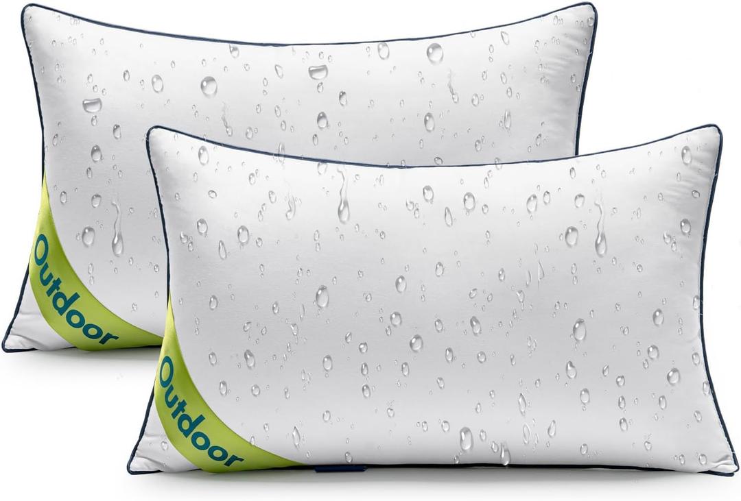MIULEE 12x20 Outdoor Pillows, Pack of 2 Water Resistant Waterproof Pillow Inserts Decorative Stuffer for Sofa Couch Patio and Garden