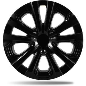 15 Inch Gloss Black Hubcaps for 2016-2022 Toyota Prius, 2017-2022 Prius Prime, 2020-2024 Corolla Hybrid LE, Fits OEM Alloy Wheel 42611-47441, Direct Replacement Wheel Covers, 4-Pack