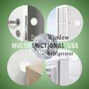 2 x Door Stoppers for WallAOPANDA Wall Protectors from Door knobs for Door Handle Guard Silencer Self Adhesive,Reusable Clear Rubber Guard Door Bumpers for Wall Protector(2 in*0.31 in,12Pcs)