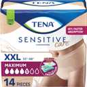 Tena Sensitive Care Underwear for Women Maximum, Adult Diaper, Postpartum and Bladder Leakage, XXL, 14 Count, Better Fit
