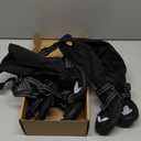 Idepet Dog Suspender Boots, Tall Dog Boots Anti-Slip & Fall Waterproof Shoes Leggings, Adjustable Suspender Boots for Winter Snow Rain Hiking Paws Protector(Black, 8)