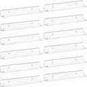 Lifewit Floating Shelves for Vinyl Record, 12 Pack 12" Clear Acrylic Wall Shelf Room Decor for Book/Photo/Picture/Makeup Display in Bedroom, Living Room, Bathroom Storage and Organization