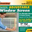 Frost King 2AWS1537 WB Marvin Adjustable Window Screen, 15in High x Fits 21-37in Wide (2 Pack)
