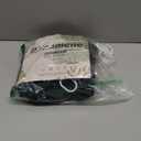 Dynamene Boho Farmhouse Shower Curtain, Dark Green Fabric Tufted Chevron Striped Textured Tassel BathroomShower Curtains, Water Repellent, Minimalist Ruffled Cloth Shower Curtain Set,12 Hook, 72x72