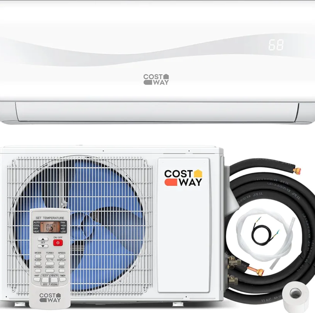  12000BTU Mini Split Air Conditioner& Heater, 20 SEER2 115V Wall-Mounted Ductless AC Unit Cools Rooms up to 750 Sq. Ft, Energy Efficient Inverter AC with Heat Pump (Blast Series)