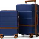 Luggage Sets, 2 Piece Suitcase set with wheels Tsa Lock 20/24 inchi Hardshell Waterproof Travel Suitcases luggage for Women/Men/FamilyRBlue