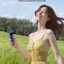 Aecooly Portable Handheld Fan, Powerful Turbo Air Tube Fan, 19000 RPM High Speed Aero Pro, 15H Max Cooling Time, 6 Speeds Aluminum Case, Mini Pocket Design, for Travel Beach Outdoor Activities -Blue