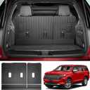 Seat Back Cover Fit for 2022-2024 Chevy Tahoe/GMC Yukon Accessories, Cargo Liner TPE Cargo Mat Back Seat Protector Trunk Mat for GMC Yukon/Chevrolet Tahoe