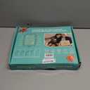 30X 10X Extra Large Floor Magnifying Glass with Light and Stand,60 LED Flexible Gooseneck Floor Magnifying Lamp with 5 Color Modes, 2-in-1 Lighted Magnifiers for Close Work, Sewing,Crafts, Painting (Black)