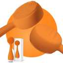 PMD Clean Mini - Smart Facial Cleansing Device with Silicone Brush & Anti-Aging Massager - Waterproof - SonicGlow Vibration Technology - Clear Pores and Blackheads - Lift, Firm, and Tone Skin (Orange)