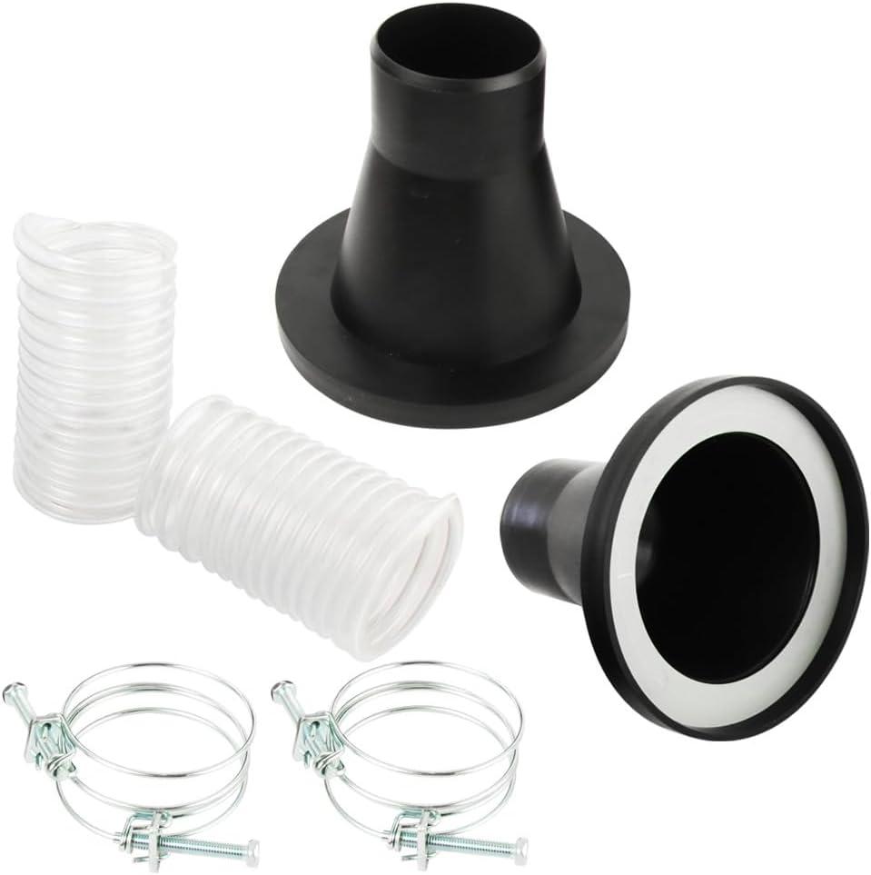 O'SKOOL 2-1/2" Dust Collection Steel Port, 2 Pack, for 4-inch Magnetic Dust Collection Coupler (Magnetic Port is not Included)