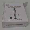 KOIOS Immersion Blender, 1000W Anti-scratch 3-in-1 Hand Blender, Upgraded 12 Speed Stainless Steel Blade Stick Blenders with Turbo Mode, Whisk and Milk Frother, Non-BPA (Silver)