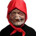 Realistic Granny Masks - Lifelike Elderly Face Masks for Costumes, Pranks, and Parties