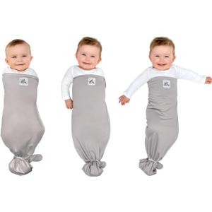The Ollie Swaddle - Helps to Reduce The Moro (Startle) Reflex - Made from a Custom Designed Moisture-Wicking Material (Stone)