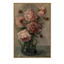 InSimSea Framed Wall Art for Living Room Flower Wall Art Home Decor Roses in Vase Vintage Paintings Large Canvas Prints Botanical Prints Mid Century Modern Decor Farmhouse Bedroom Wall Decor 36x24in